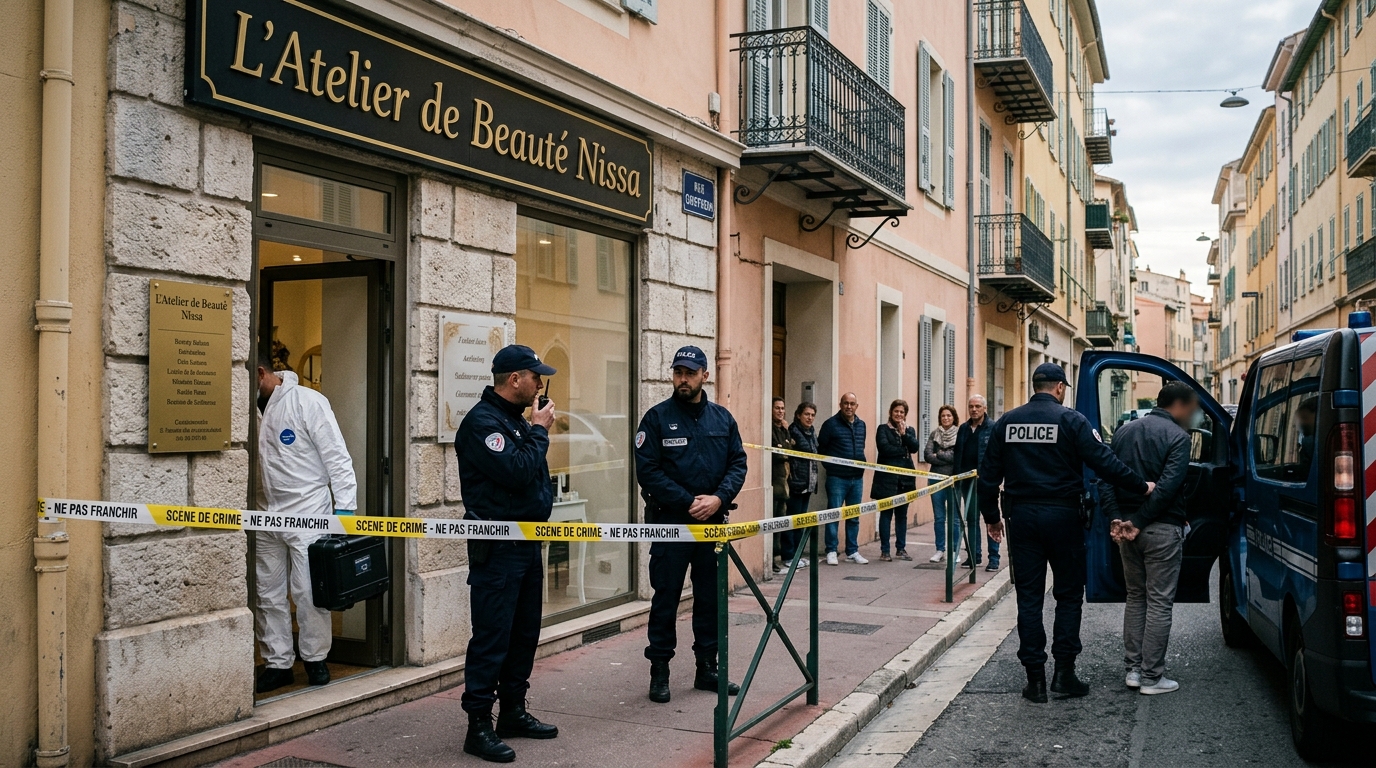 Un salon d'esthétique de Nice au cœur d'un drame : trois personnes en garde à vue après une mort suspecte